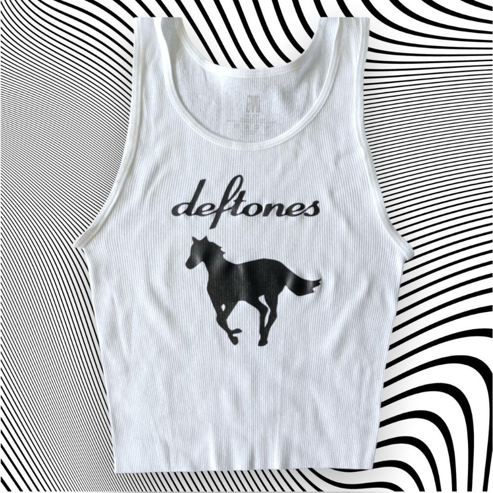 Deftones Band Unisex Cropped Tank